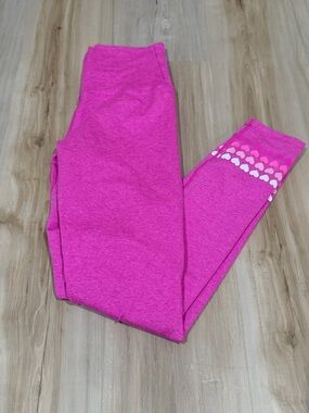 Bright Pink Leggings with Dot Accent